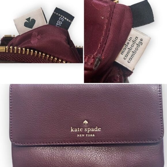 Kate Spade Greene Street Karlee Crossbody bag, Cherry Wood - Picture 7 of 11